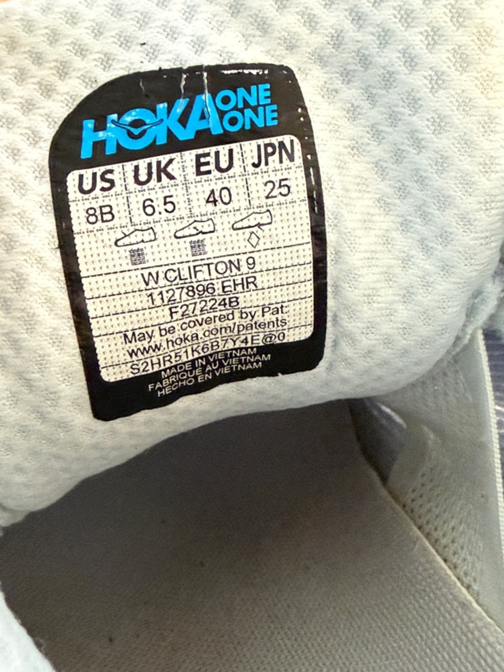Hoka Clifton 9 Running Shoes Women’s Sz 8 Cushioned Lightweight Athletic - Picture 9 of 9